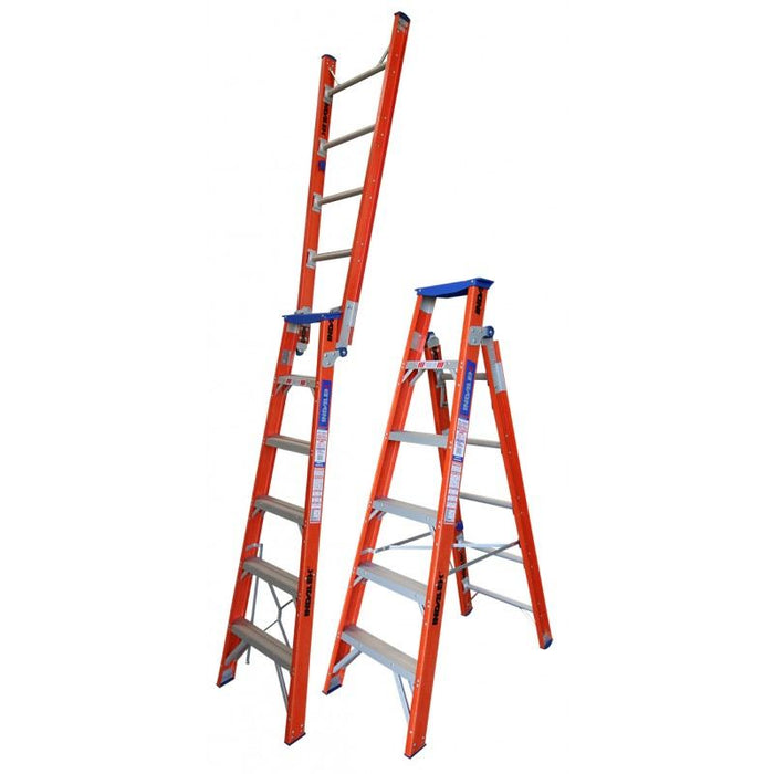 Pro-Series Step Ladder F/Glass 1.8m-3.2m 150kg