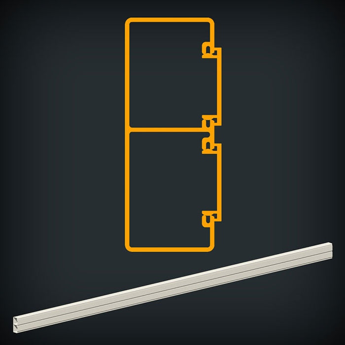 Skirting Trunking Double Channel U115/2 (3m Len)