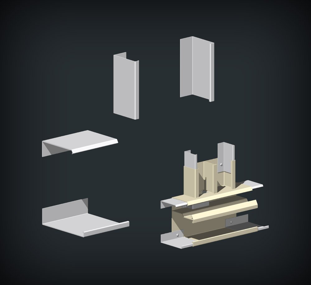 Coupler for plinth skirting duct