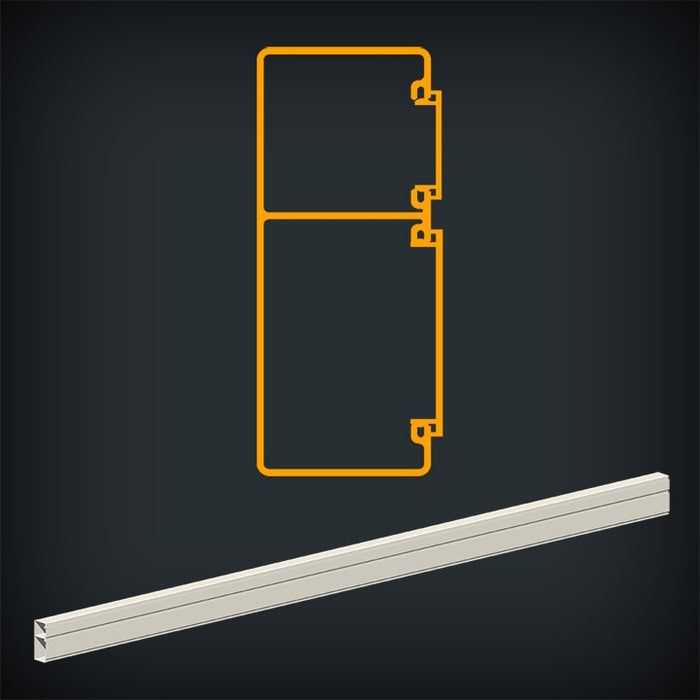 Cat6 Skirting Trunking 150/2 6m