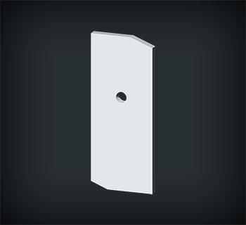 Fixing Plate for Power/Data Outlet 38mm