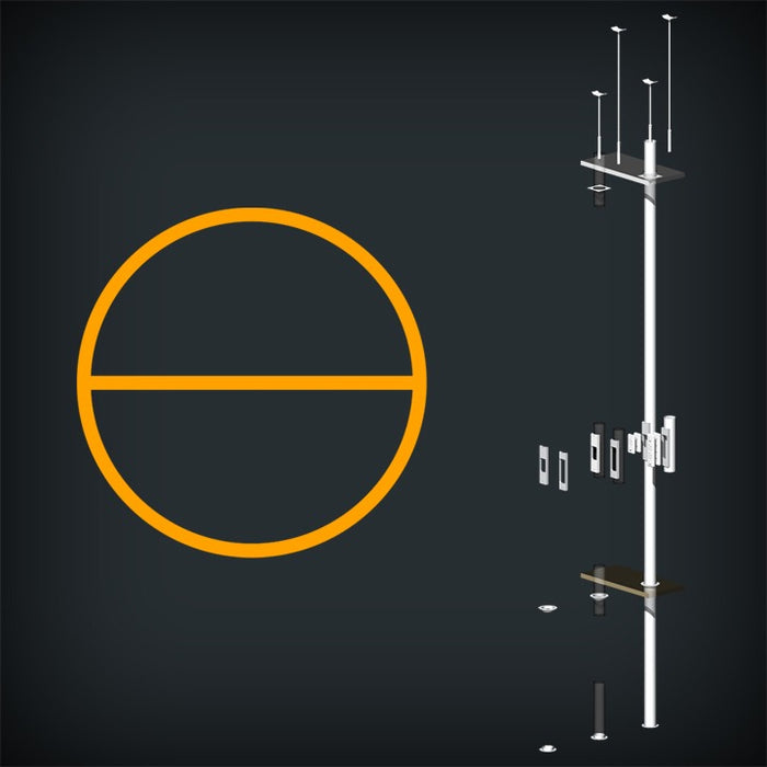Round Pole Double Channel 3.1m