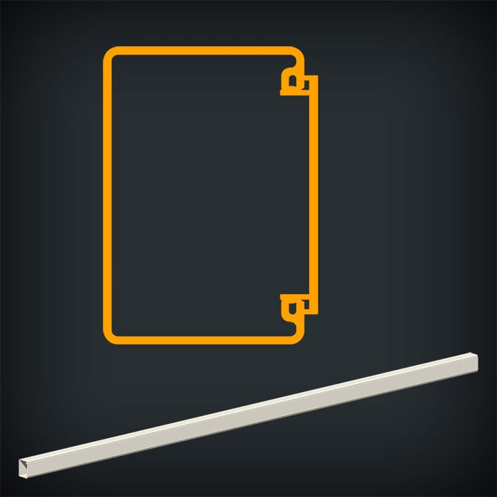 Skirting Trunking CAT 6 90/1 89x60mm 3.1m