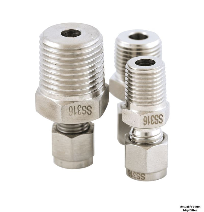 Compression Gland S/Steel 1/4in Bore x 1/4in BSP