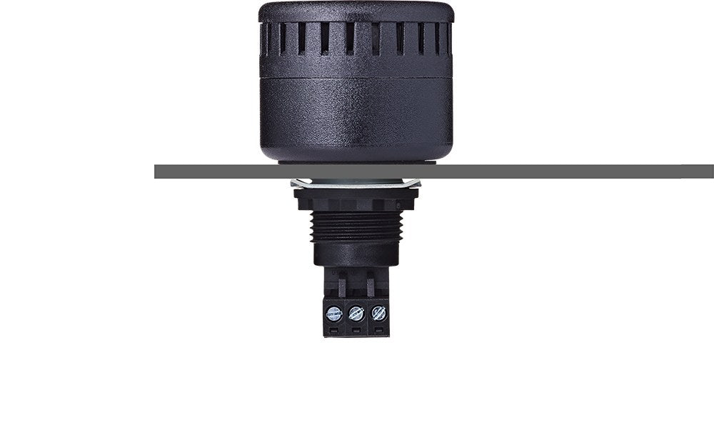 Buzzer 100dB 12/24V AC/DC 45mm Panel Mount