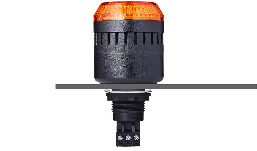 Buzzer/Beacon Amber 240VAC Panel Mt