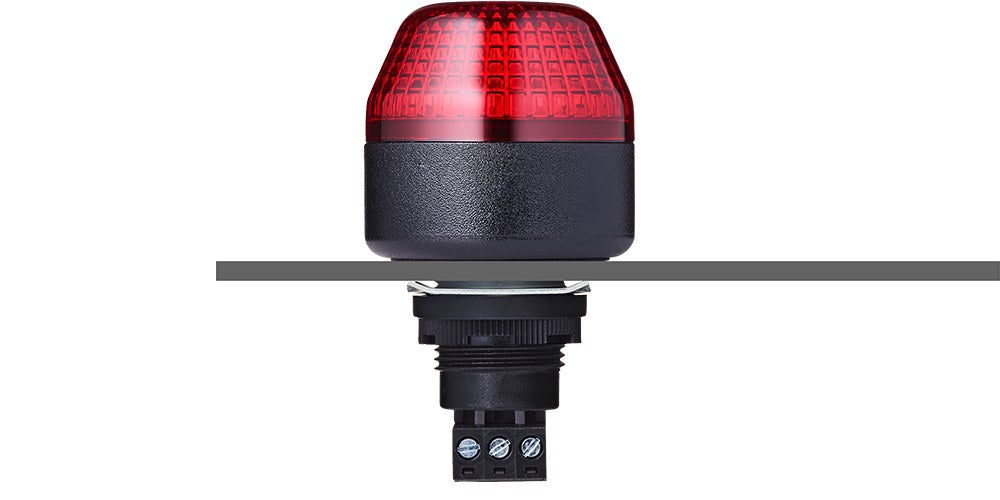 Beacon LED Red 24V AC/DC Panel Mt 45mm