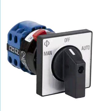 Changeover Switch 20A 2P 3Pos 1Hole Mt
