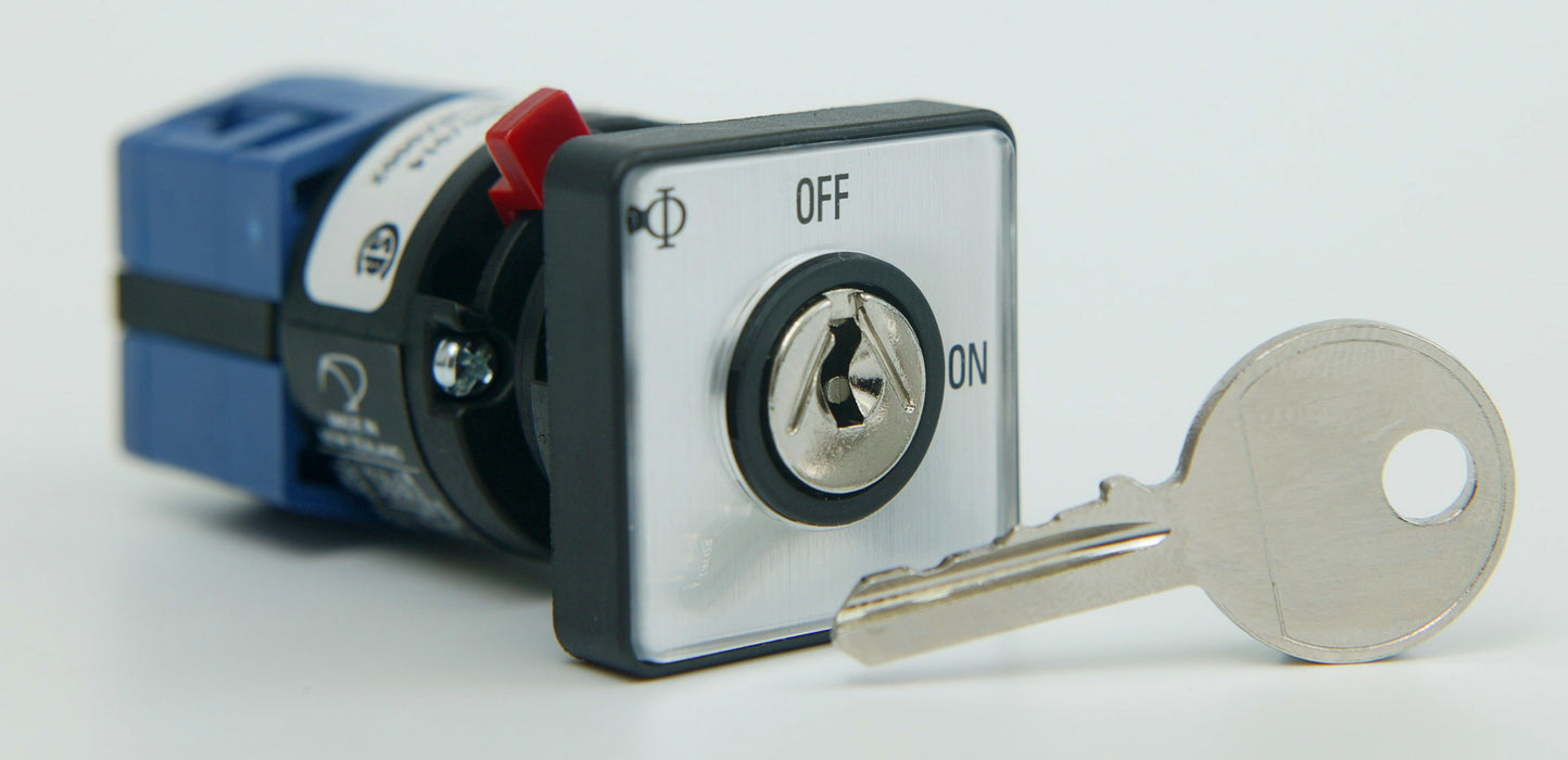 Key Switch 10A 2P Off-On 1Hole Mt