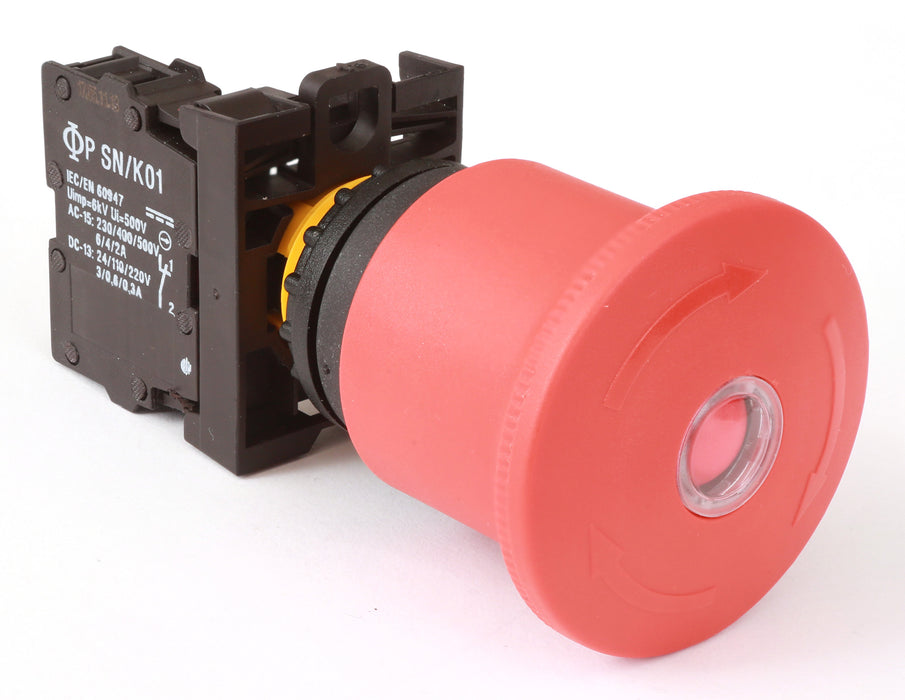 Emergency Stop 1N/C Panel Mount 69K IP67