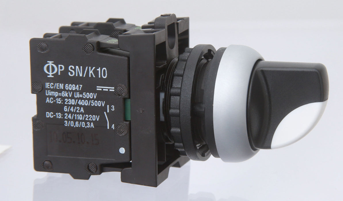 Select Switch 3 Pos 2 N/O Contacts