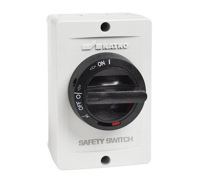 Katko Isolator Sw 3P 25A Aluminium Black Handle