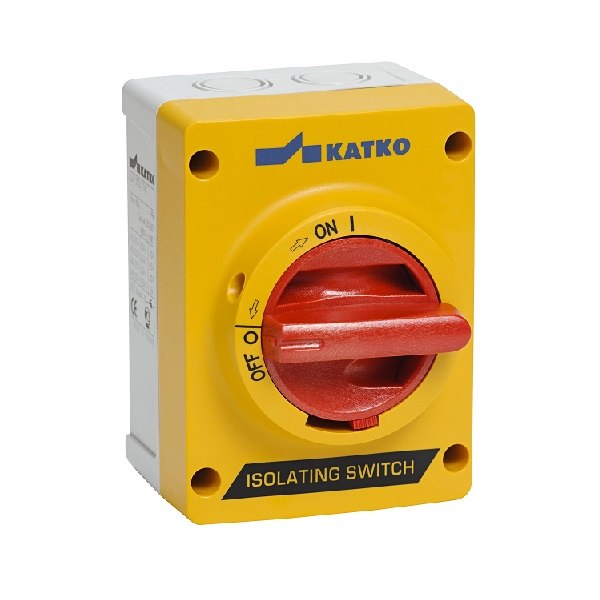 Katko Isolator Sw 3P 16A Yellow Red Handle