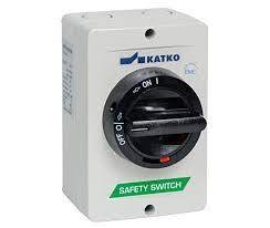 Katko Isolator Switch 3P 80A Black Handle