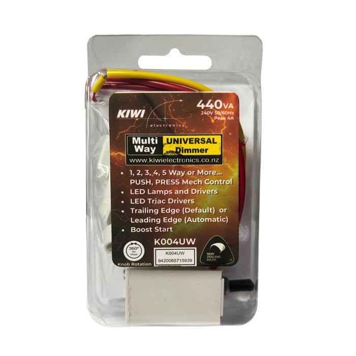 Universal Dimmer AC1/AC3 400VA White