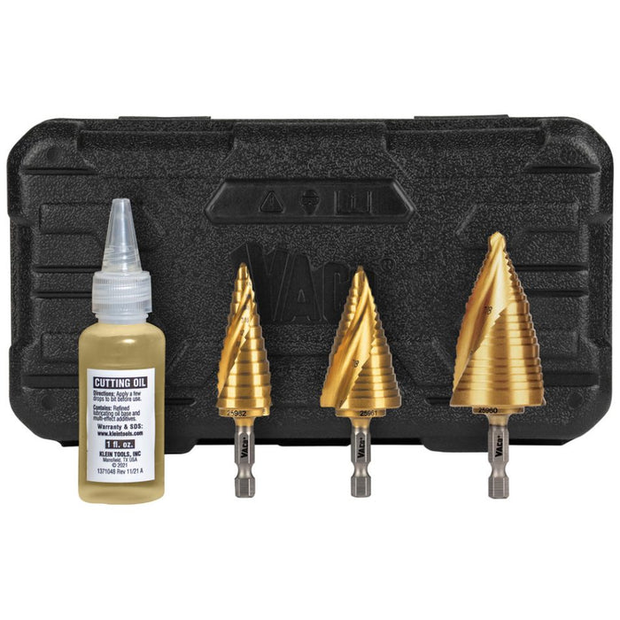Electricians Step Drill Bit Set