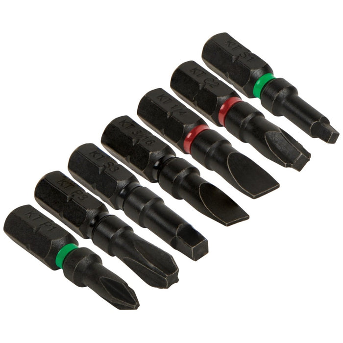 Pro Impact Power Bits Assorted 7Pk
