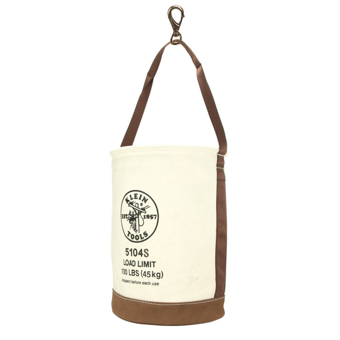 Tool Bucket Leather-Bottom Swivel Snap 305mm 430mm High