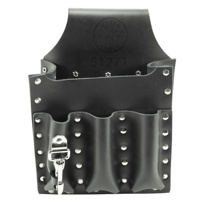 Tool Pouch Leather 6-Pocket with Tunnel Loop