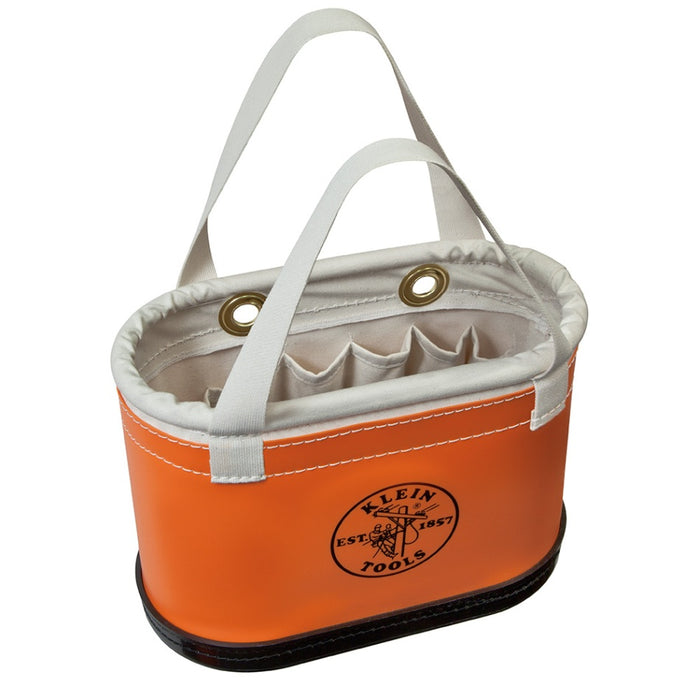 Tool Bucket Hard-Body 14pocket Oval Orange White