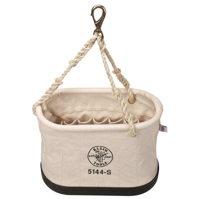 Tool Bucket Canvas 15pocket Oval with Swivel Snap