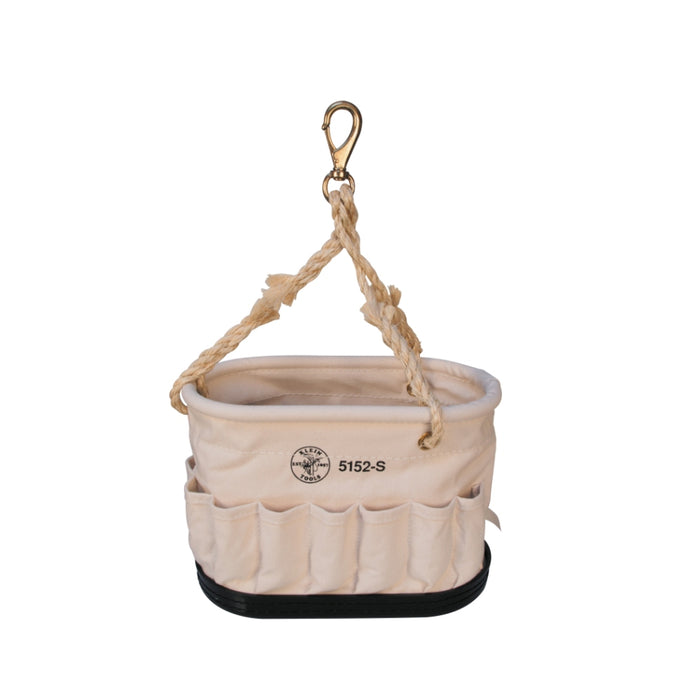 Tool Bucket Canvas 41pocket Oval with swivel Snap