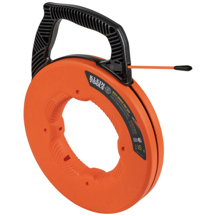 Fish Tape Fiberglass Multi-Groove 50ft (15.2m) Spiral Leader