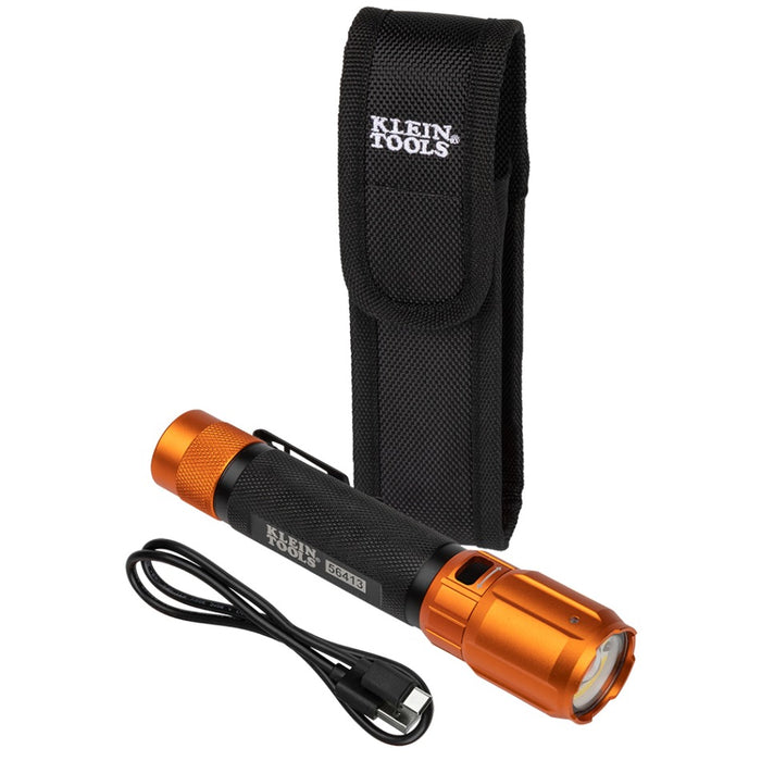 Flashlight Rechargeable 2-Color with Holster
