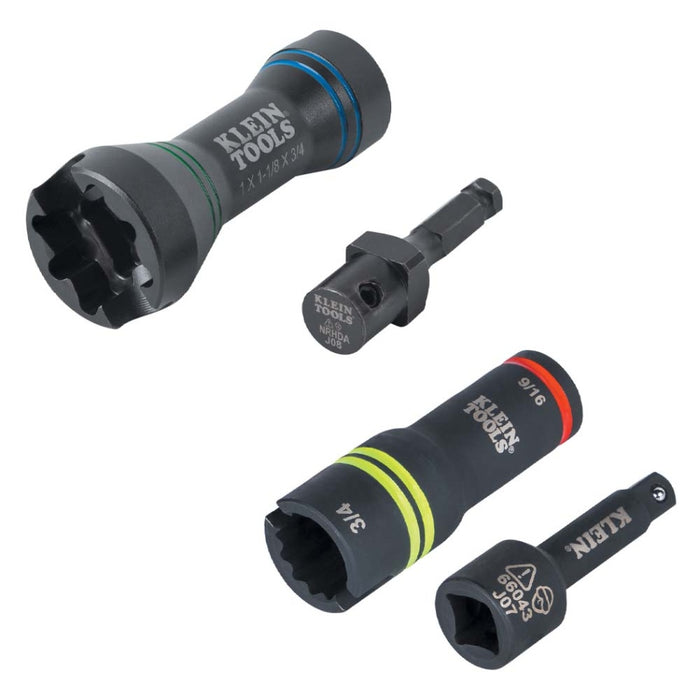 Impact Socket Set 5-in-1 and 3-in-1 4pce