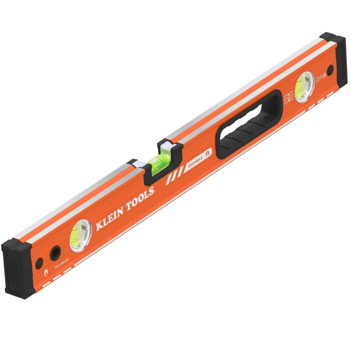 Level Box Beam Magnetic 24in (610mm) Alu 3vial V-Groove