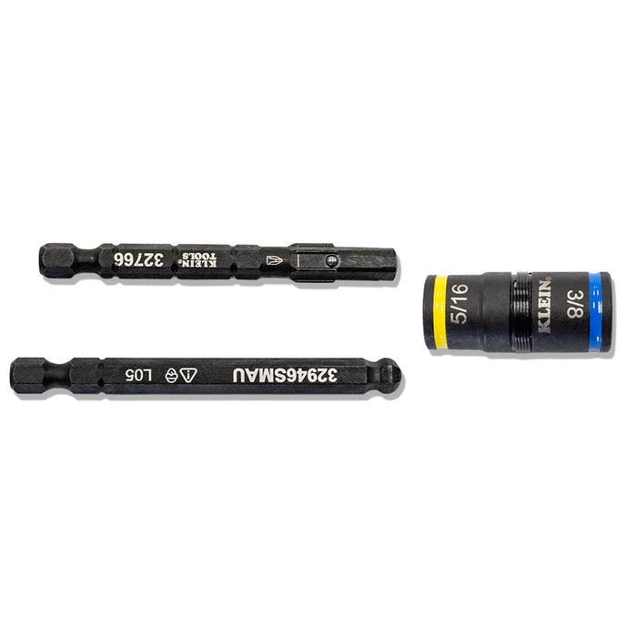 Flip Socket Set 3-in-1 For Solar 5/16 + 3/8in Short 6mm Hex