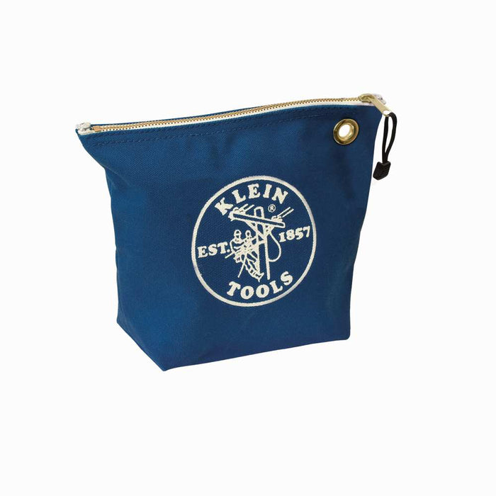 Zipper Bag No8 Canvas 254x203x89mm Blue