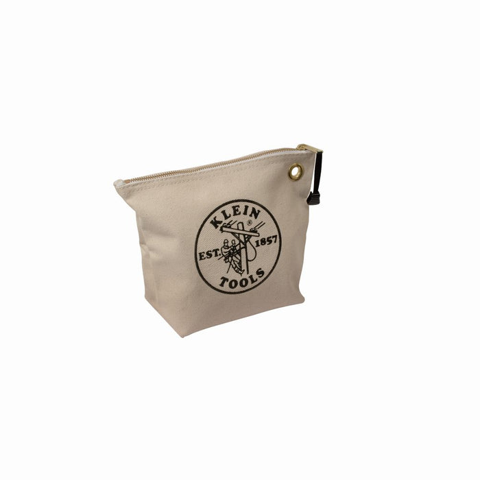 Zipper Bag No8 Canvas 254x203x89mm White