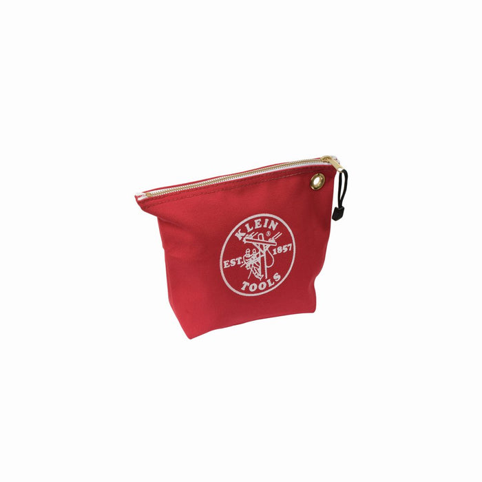 Zipper Bag No8 Canvas 254x203x89mm Red