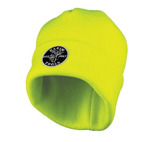 Beanie High-Visibility Yellow Heavy Knit