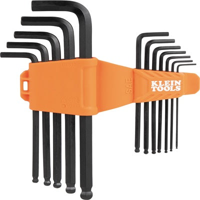 Hex Allen Key Set L-Style Ball End SAE 12 Piece