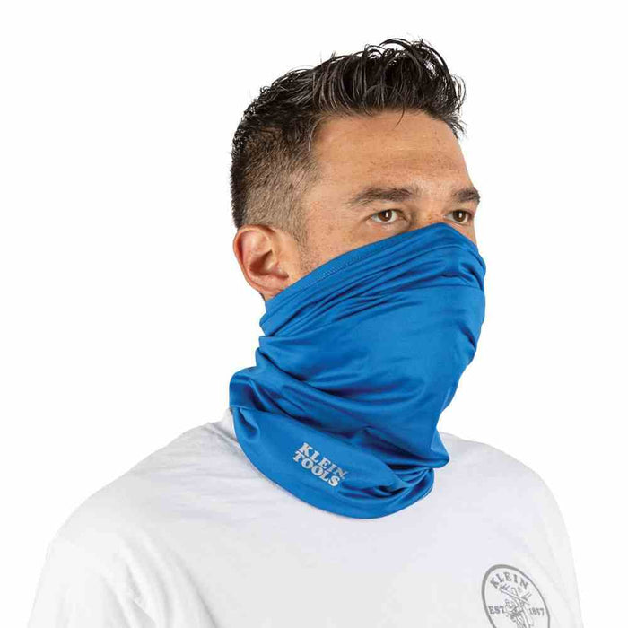 Face and Neck Cooling Band Blue