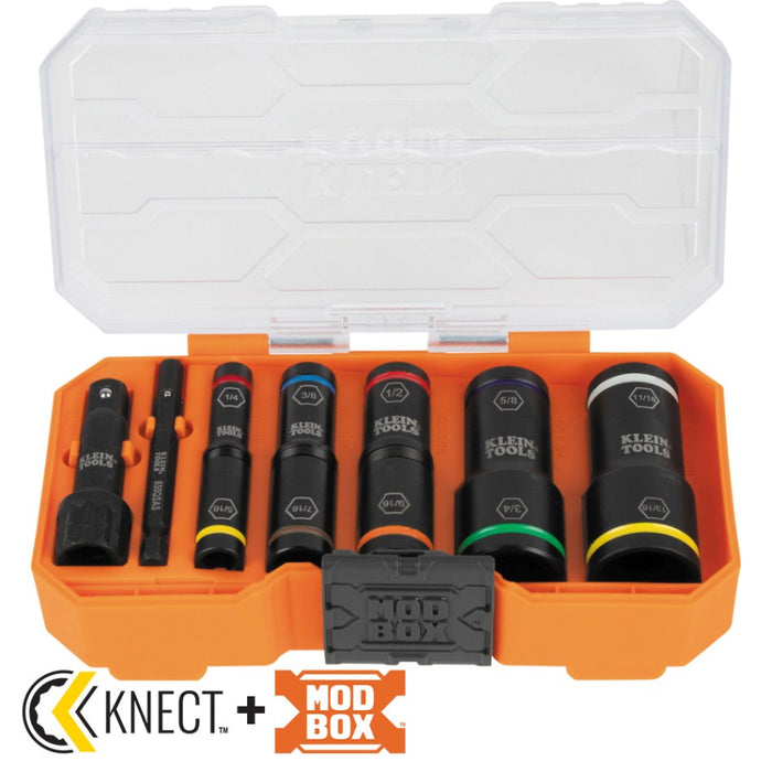 Knect Flip Socket Set SAE 1/7-13/16in 8pce