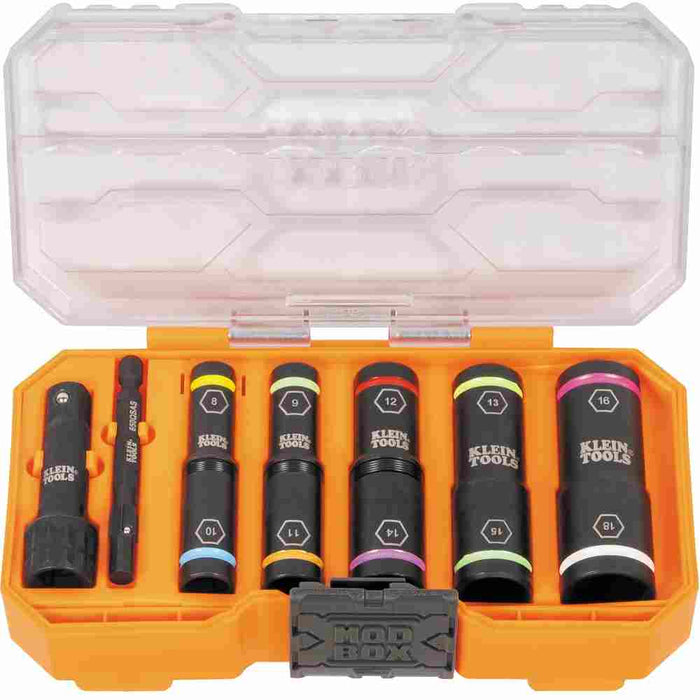 Flip-10 Impact Socket Set 8pc Knect Metric