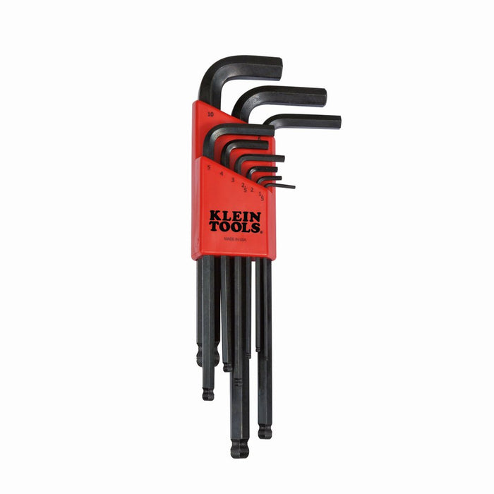 Hex Allen Key Set 9Key Metric Ball End 1.5-10mm