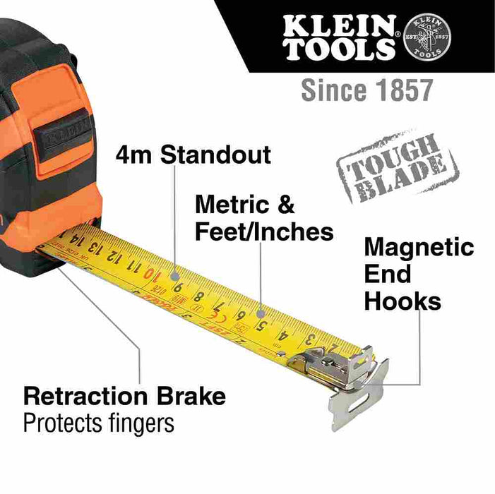 Tape Measure Magnetic Metric/Imp Dual Sided 7.5m