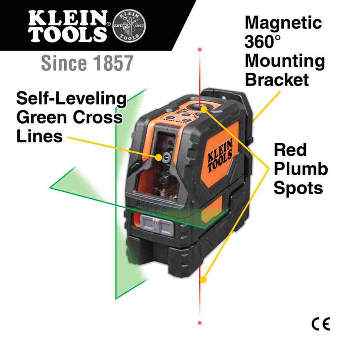 Laser Level Self Levelling Green X-Line Red Plum Spot