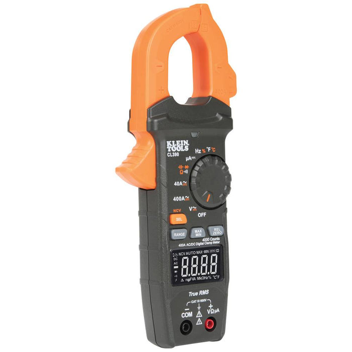 Clamp Meter CL390 400A AC/DC TRMS OLED Temperature