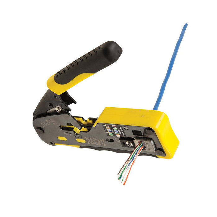 VDV Ratcheting Pass-Thru Crimper RJ45 & Std RJ11/12