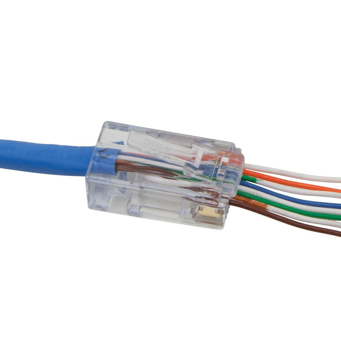 Klein Modular Data Plug Pass-Thru Cat6 RJ45 (Pk10)
