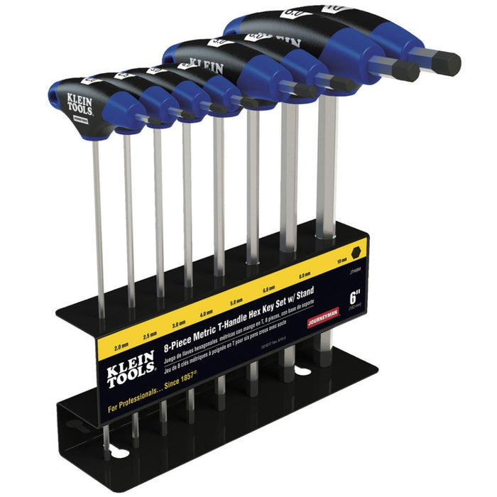 Journeyman Hex Allen Key Set 8pce 6in Metric T-Handle