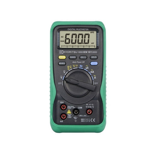 Multimeter Digital 600V 10A AC/DC True RMS Ohm Temp Cat II