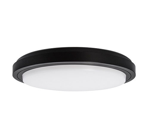 Button Circle Step-II LED 18/28W 3k/4k 300mm Dim Black