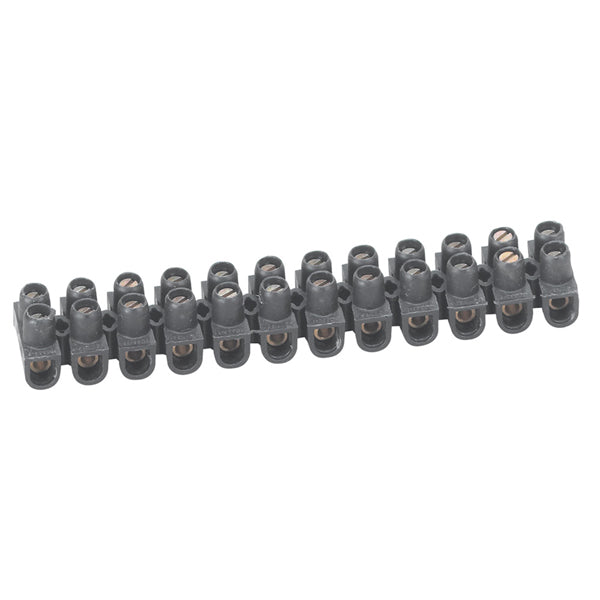 Nybloc Connector Strip 24A Blk 12Way