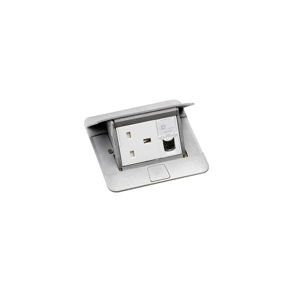 Popup Floor Box 3x Module Aluminium